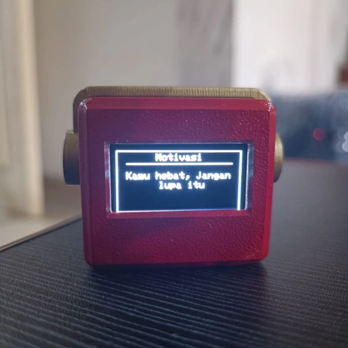 Robot MiboBits Display Quotes Kata Motivasi