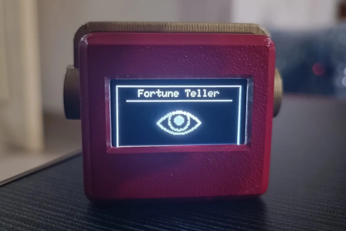 Robot MiboBits Tampilan Fortune Teller