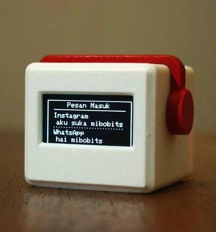 Pesan notifikasi mibobits