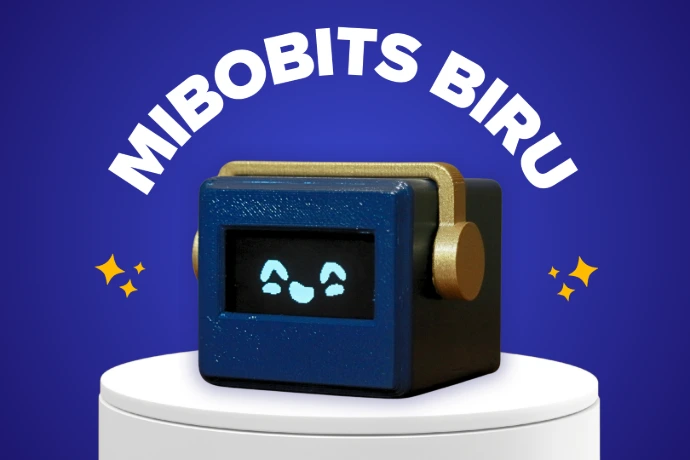 Robot Mibobits Biru